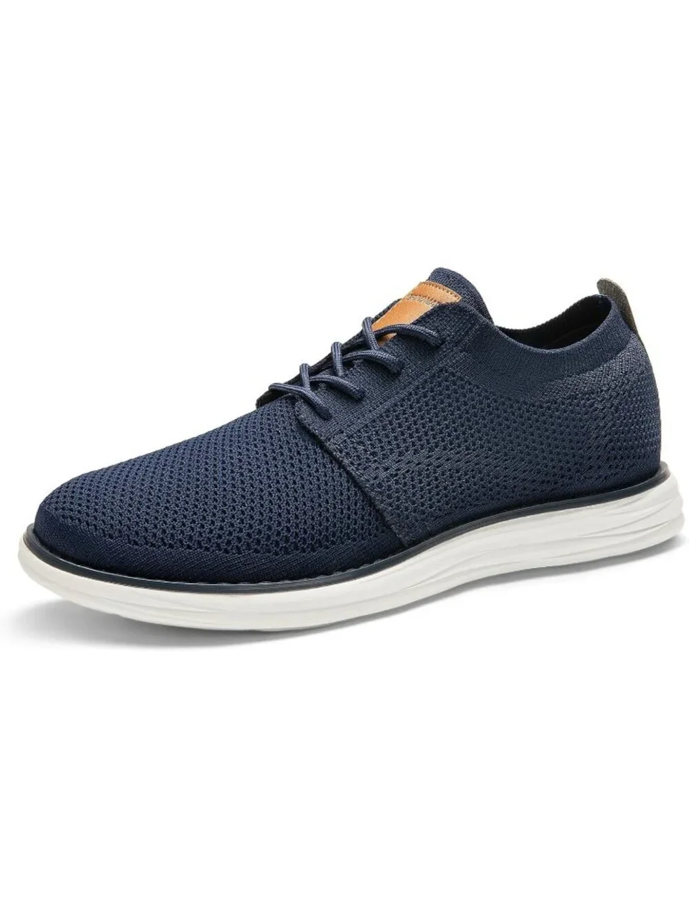 Bruno Marc Men's Dark Blue Ethylene Vinyl Acetate Lace up Lightweight Sneakers